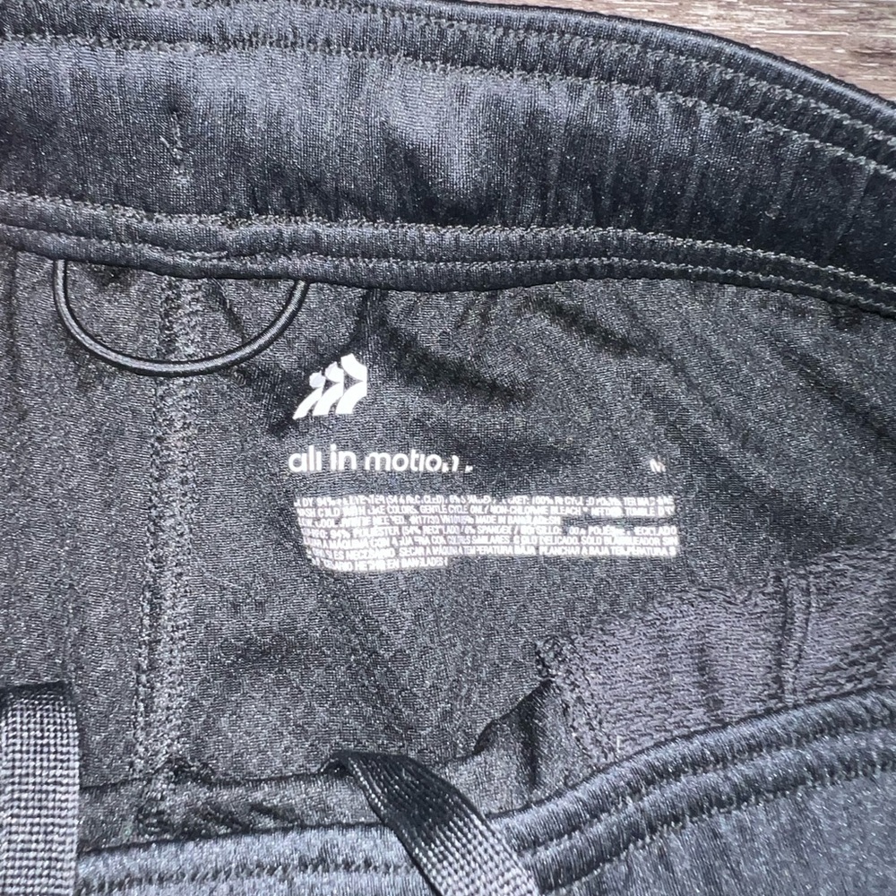 Men’s All In Motion Athletic Black Shorts - Picture 2 of 3
